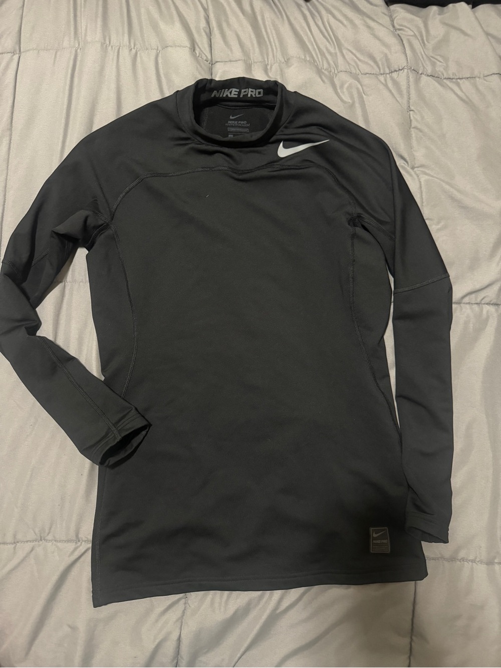 Nike Black Long-Sleeve Pro Compression Shirt